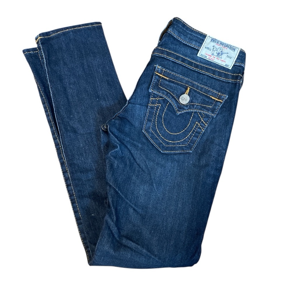 True Religion Size 26 Women's Dark Blue Skinny Leg Jeans